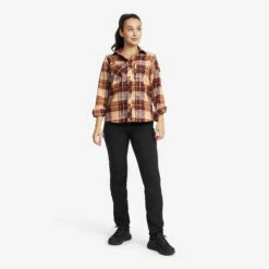 Flannel Shirt Women Toasted Nut -UK Clothing Shop 10362ad2 bc0c 4cee bf9c ced2afb7f5f6