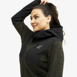 Wander Pro Wool Hoodie Women Dark Olive -UK Clothing Shop 21256ba1 f11b 4d90 8e33 2f5ac01f6534