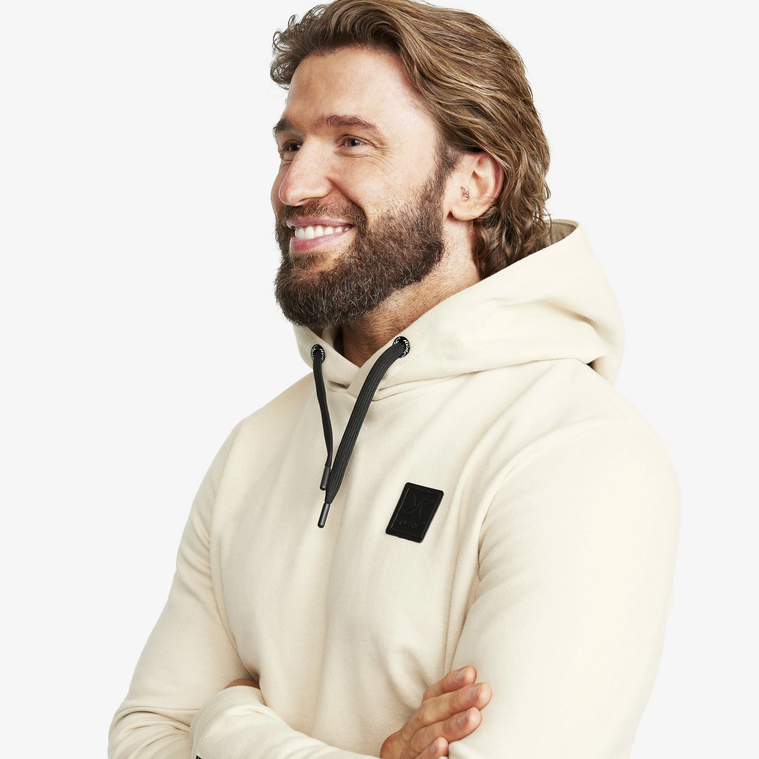 Lounge Logo Hoodie Men Oatmeal 6 Lounge Logo Hoodie Men Oatmeal - Image 4