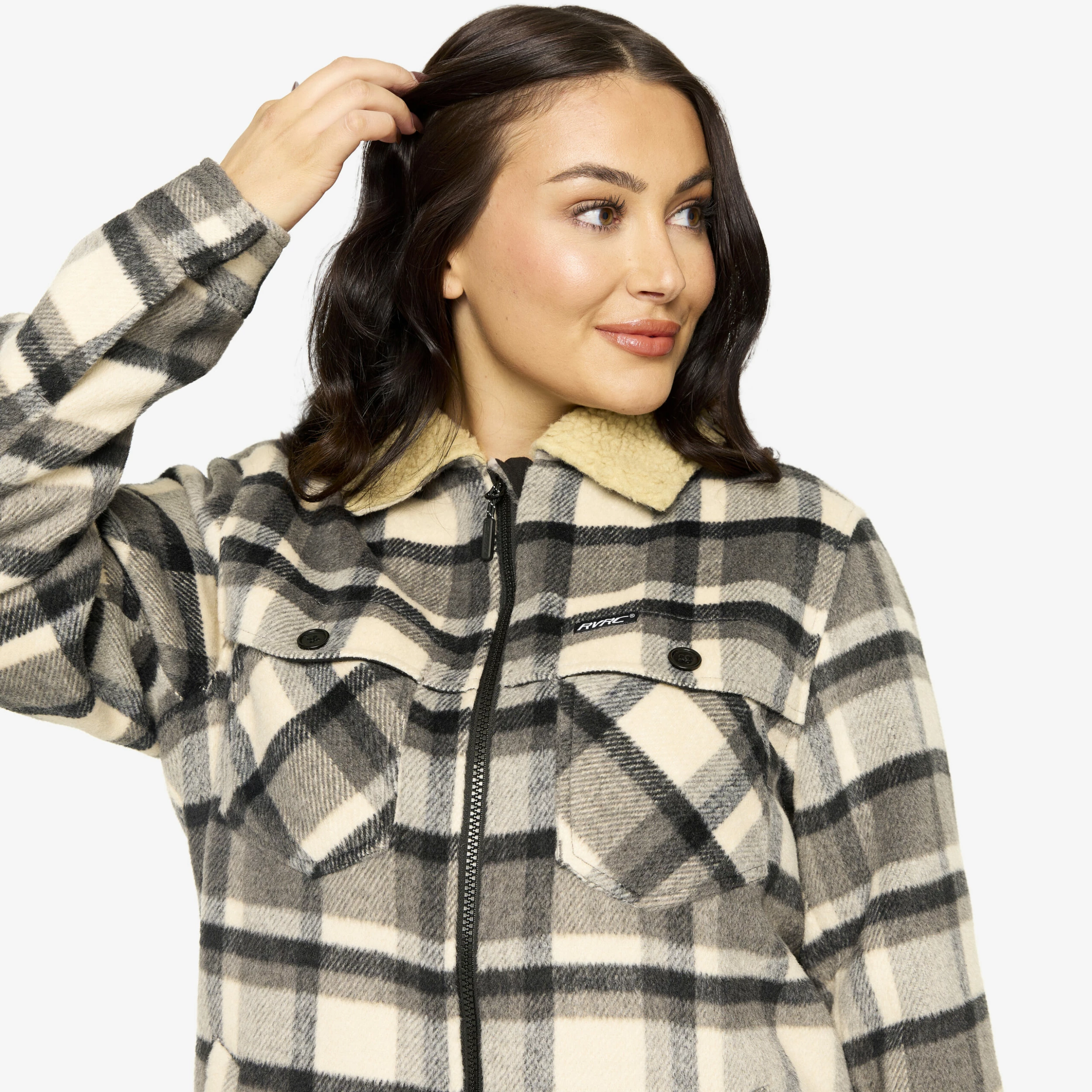 Lumber Jacket Women Tofu/Anthracite 6 Lumber Jacket Women Tofu/Anthracite - Image 4