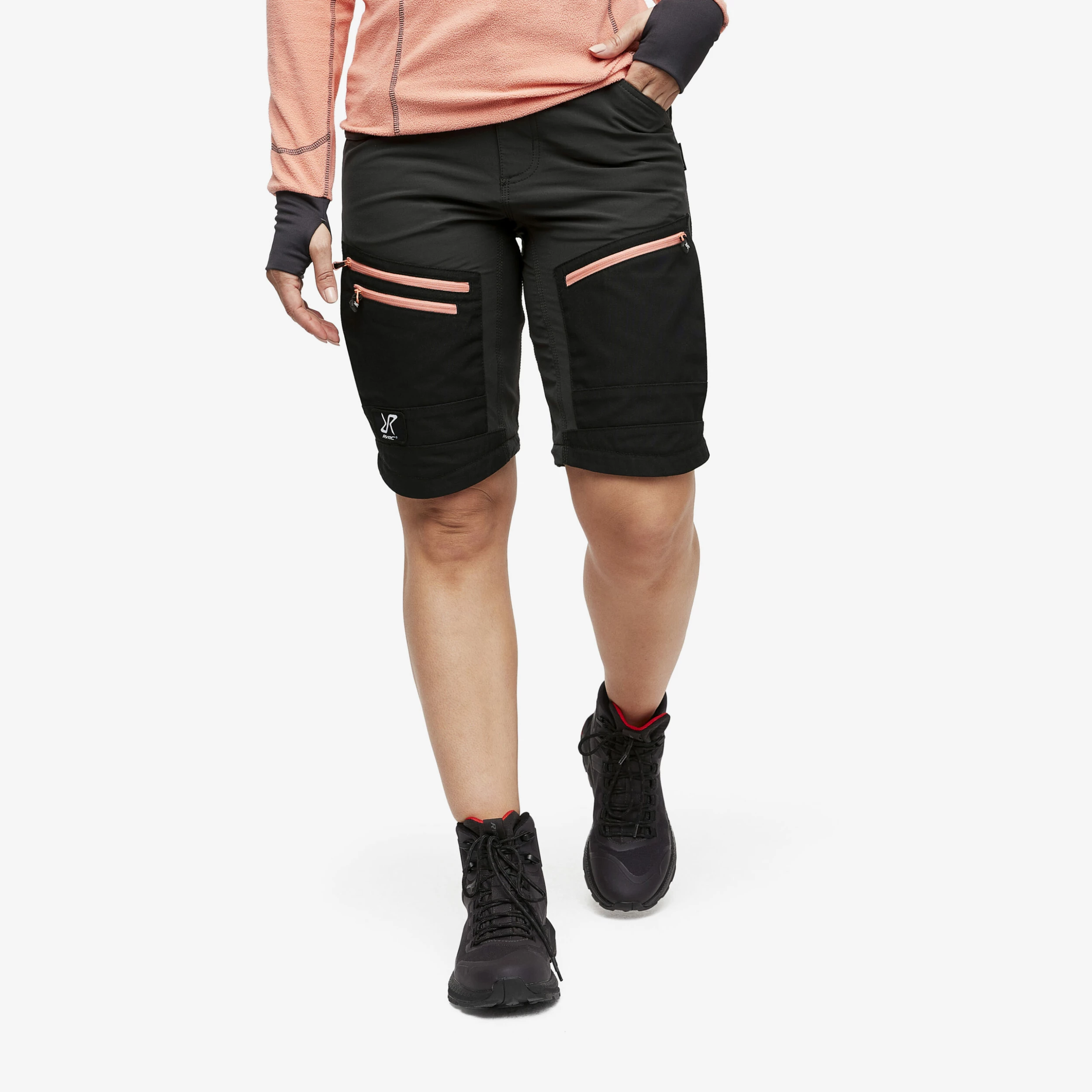 RVRC GP Pro Zip-off Trousers Women Anthracite/Burnt Coral 4 RVRC GP Pro Zip-off Trousers Women Anthracite/Burnt Coral - Image 2