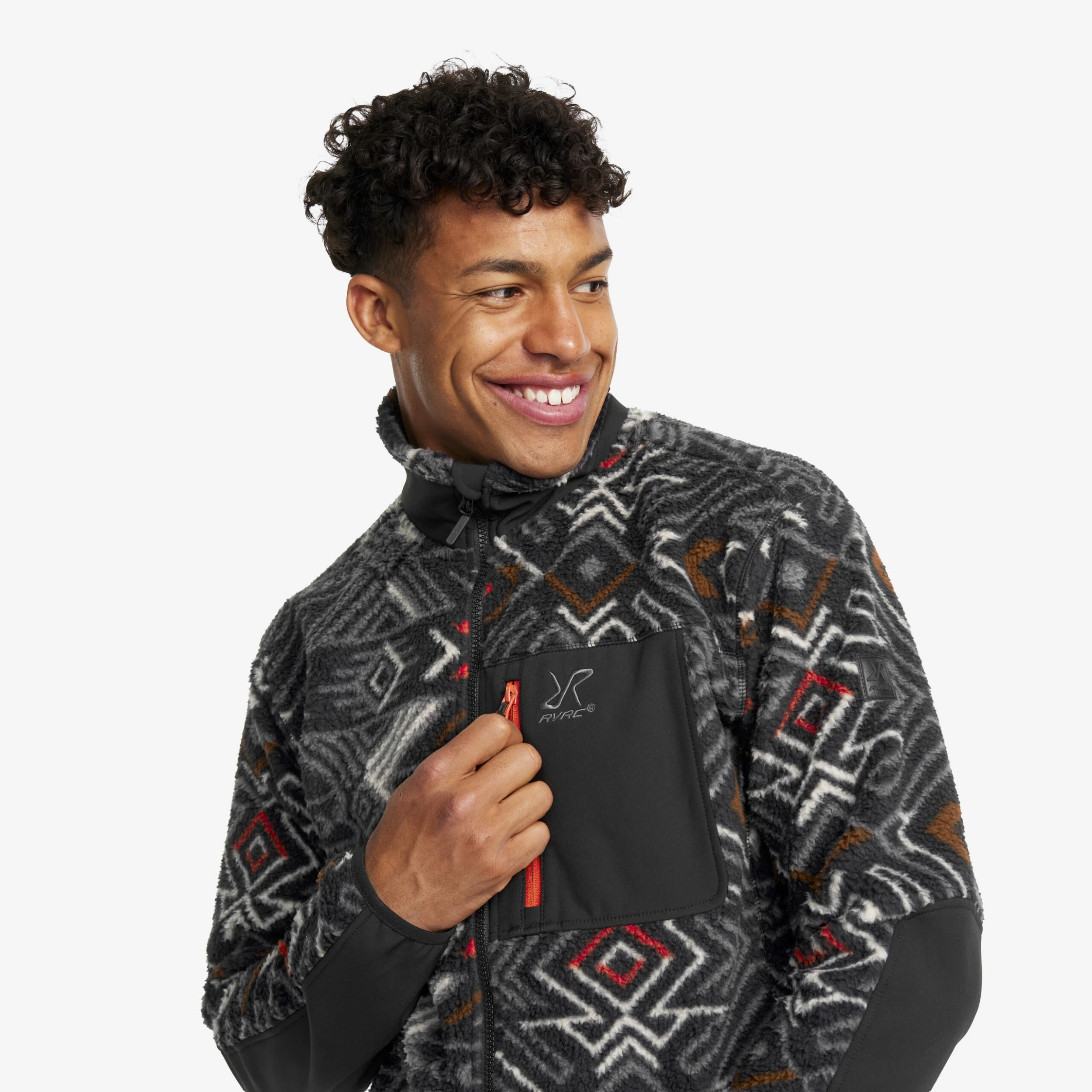 High Pile Fleece Men Black 5 High Pile Fleece Men Black - Image 4