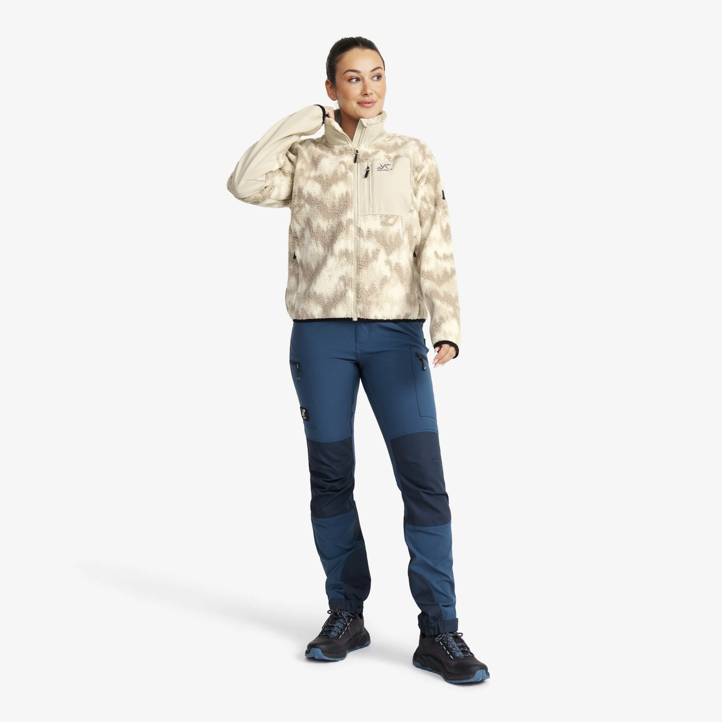 High Pile Fleece Women Oatmeal 4 High Pile Fleece Women Oatmeal - Image 2