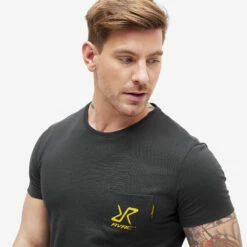 Fat Graphic Tee Men Obsidian/Lemon Curry -UK Clothing Shop 62691995 5cc3 41c8 bbaa 76faa4a5d89c