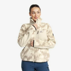 High Pile Fleece Women Oatmeal