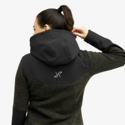 Wander Pro Wool Hoodie Women Dark Olive -UK Clothing Shop 6414b684 4771 443a ab26 55c520d45378