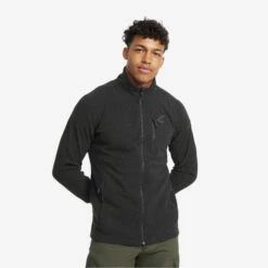 Essential Full-zip Fleece Men Black