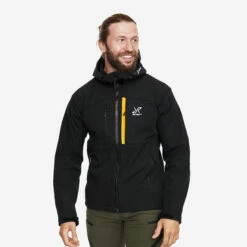 Hiball Jacket Men Black/Radiant Yellow