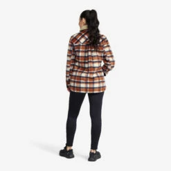 Lumber Jacket Women Rusty Orange/Oatmeal -UK Clothing Shop 83d4fd22 d9f2 4ec8 9530 7e71a2281f0a