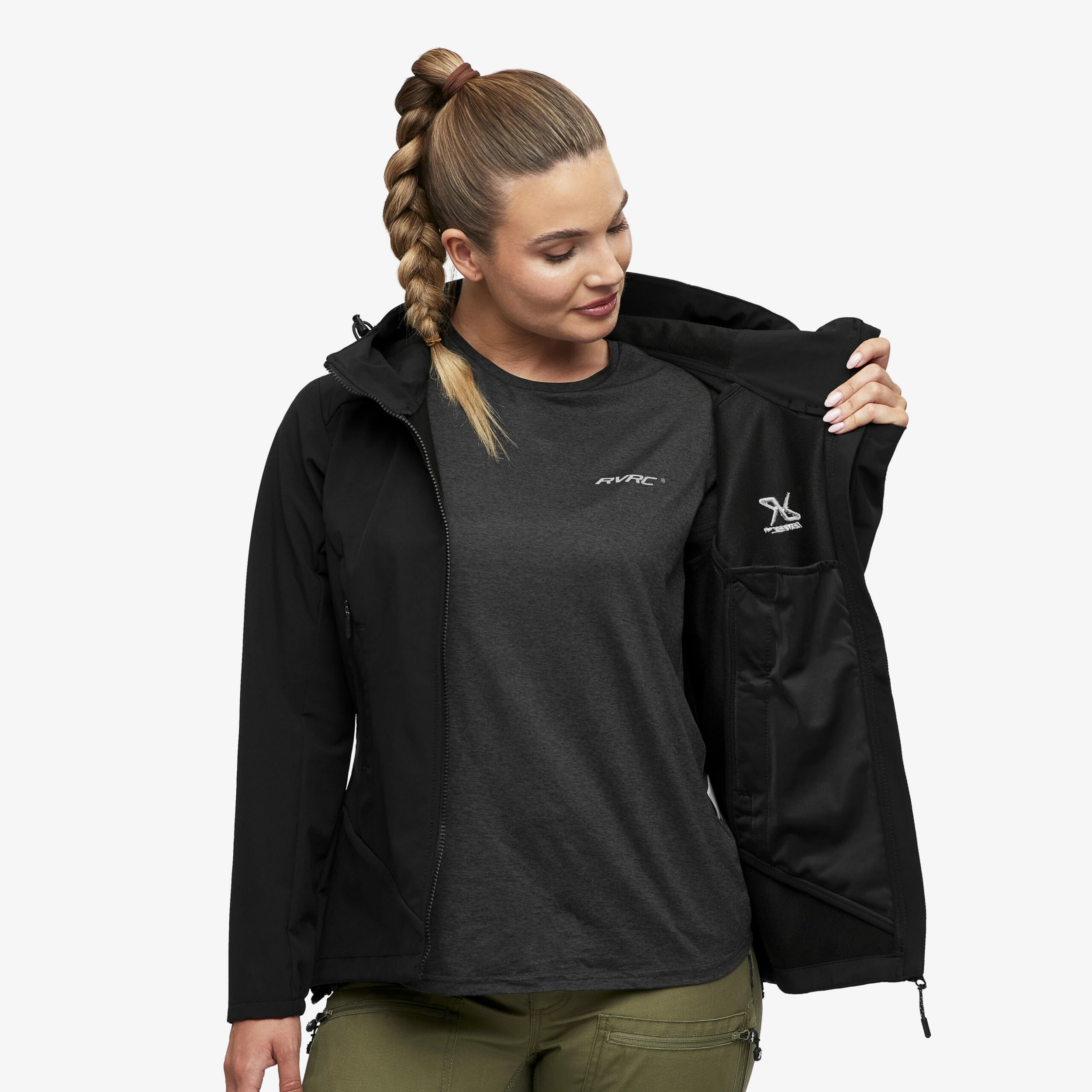 Reckon Softshell Jacket Women Black 9 Reckon Softshell Jacket Women Black - Image 7