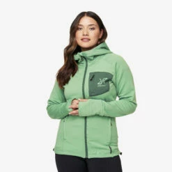 Illusion Hoodie Women Malachite Green