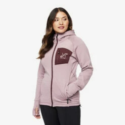 Illusion Hoodie Women Dusty Mauve