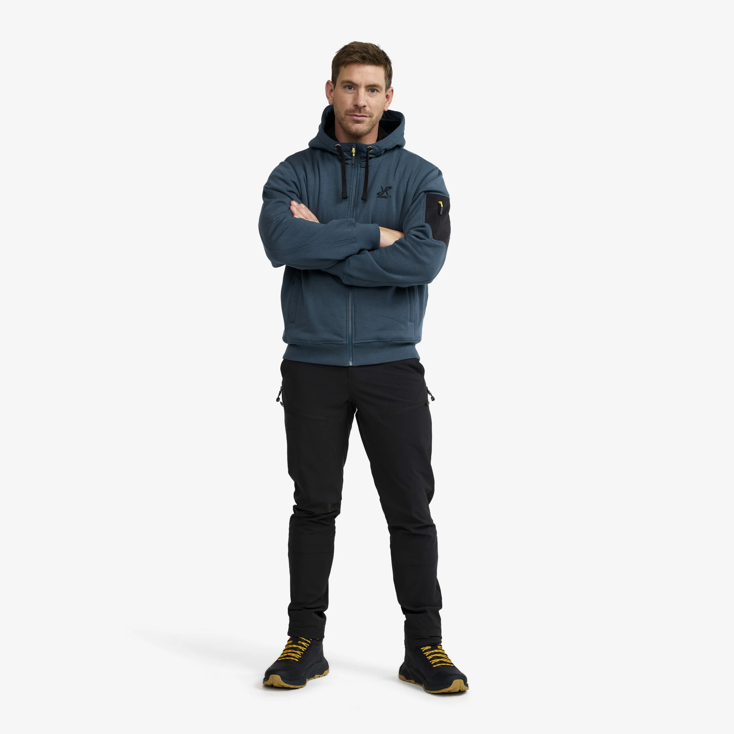 Pile Lined Hoodie Men Moonlit Ocean 4 Pile Lined Hoodie Men Moonlit Ocean - Image 2
