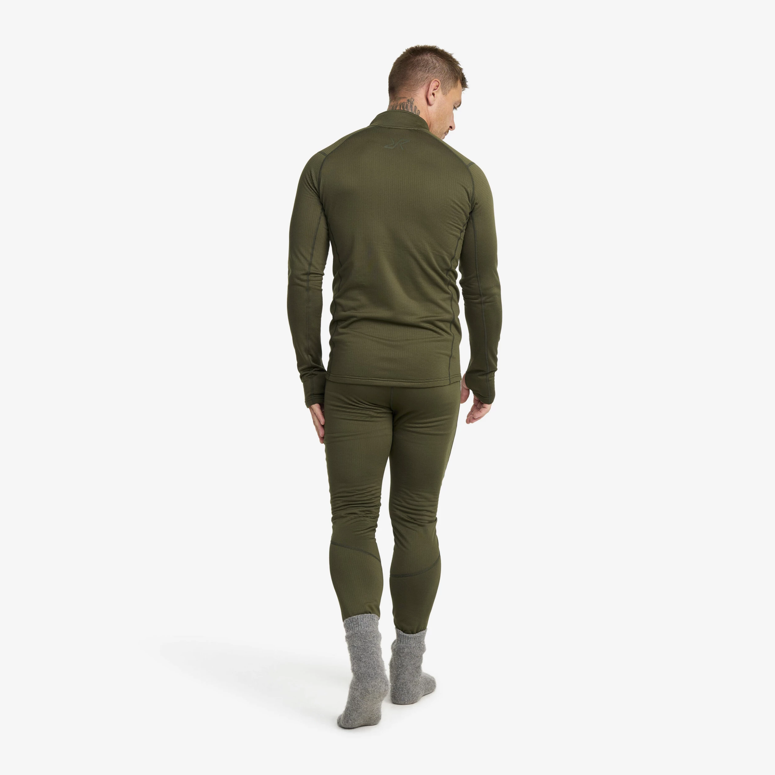 Waffle 1/2 Zip Baselayer Top Men Grape Leaf 5 Waffle 1/2 Zip Baselayer Top Men Grape Leaf - Image 3