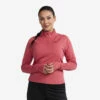 Prep Half-zip Top Women Holly Berry