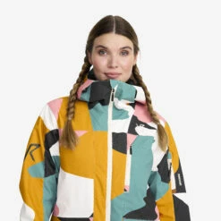 Halo 2L Insulated Ski Jacket Women Anthracite/Golden Yellow -UK Clothing Shop b7055002 6c16 46cf b935 aade001d8d54