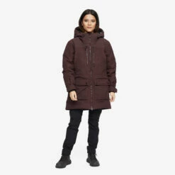 Outdoor Parka Women Dark Vintage Rose -UK Clothing Shop cd2d7b51 80ef 47e3 9f6d 743531c418fd