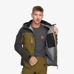 Silence Proshell Jacket Men Dark Olive/Moonless Night -UK Clothing Shop d573330f e685 4e8f 97b2 eda181f54f36