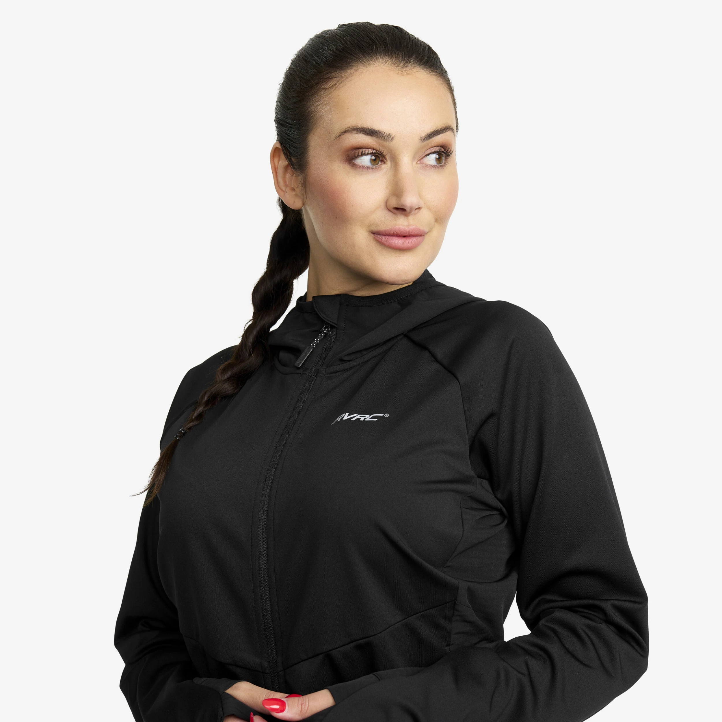 Pace Hooded Wind Jacket Women Black 6 Pace Hooded Wind Jacket Women Black - Image 4