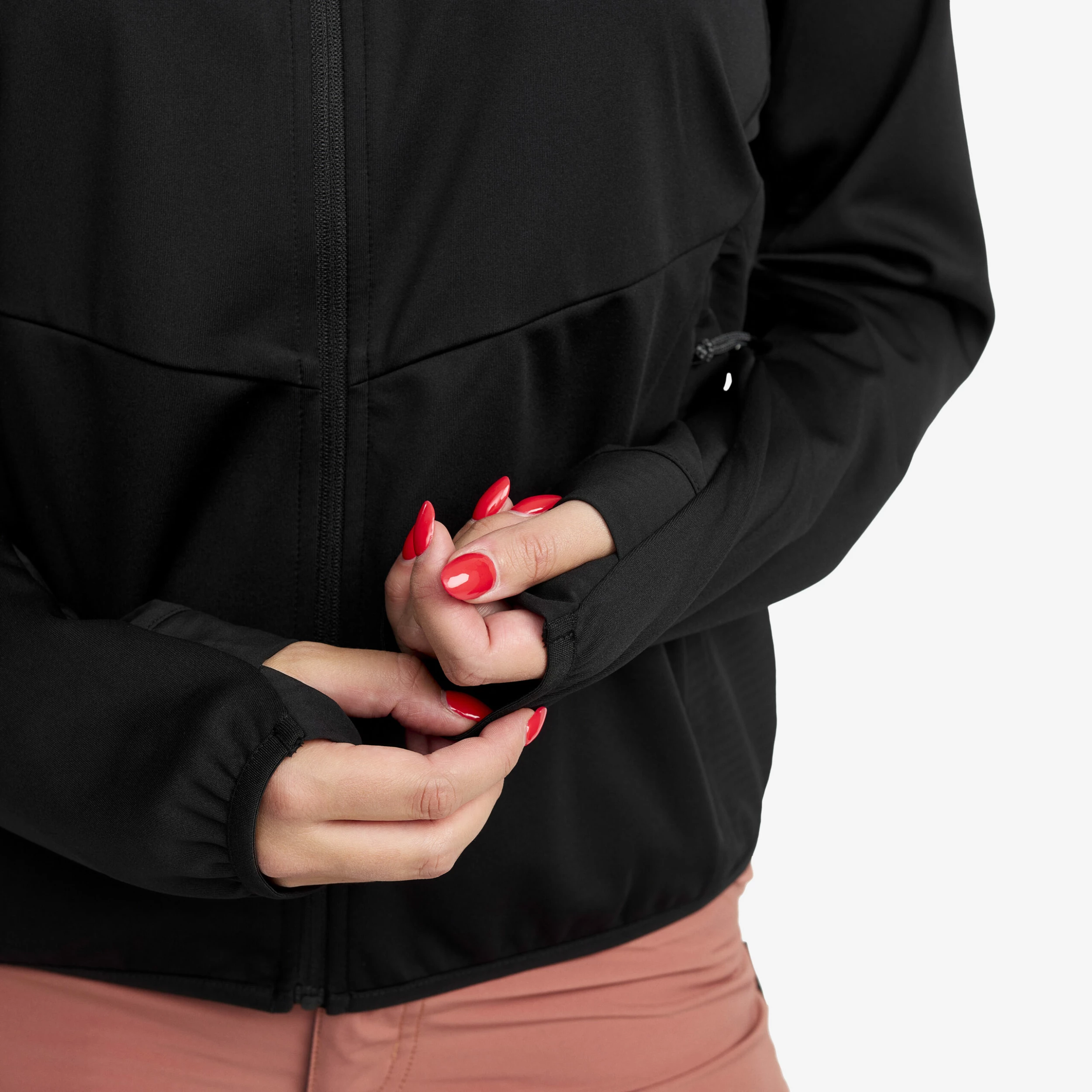 Pace Hooded Wind Jacket Women Black 9 Pace Hooded Wind Jacket Women Black - Image 7