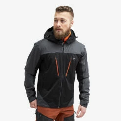 Silence Proshell Jacket Men Black/Rusty